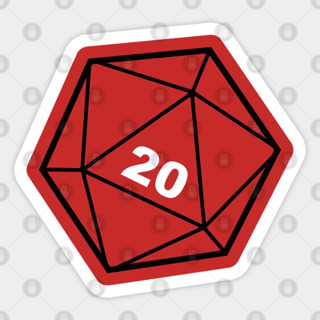 D&D Dice D20 Sticker by Meta Cortex